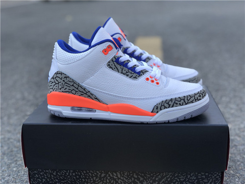 AJ3 Knicks color scheme_ original level_ number 136064 148. Full code shipment 40--47.5-22ab7286